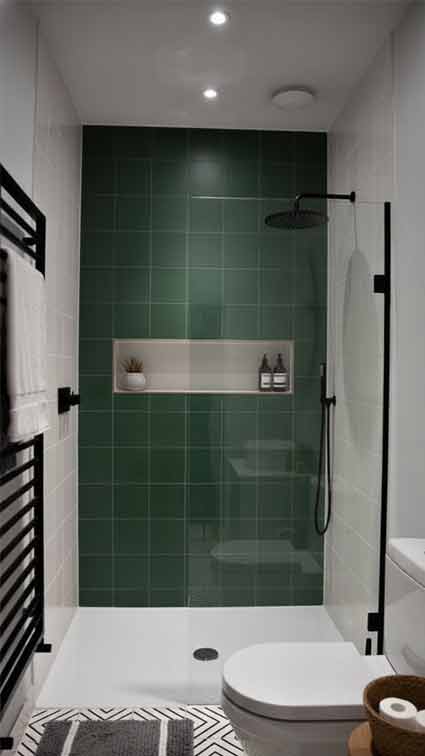 Foto proyecto baño sistema corredizo Cedritos Bogotá