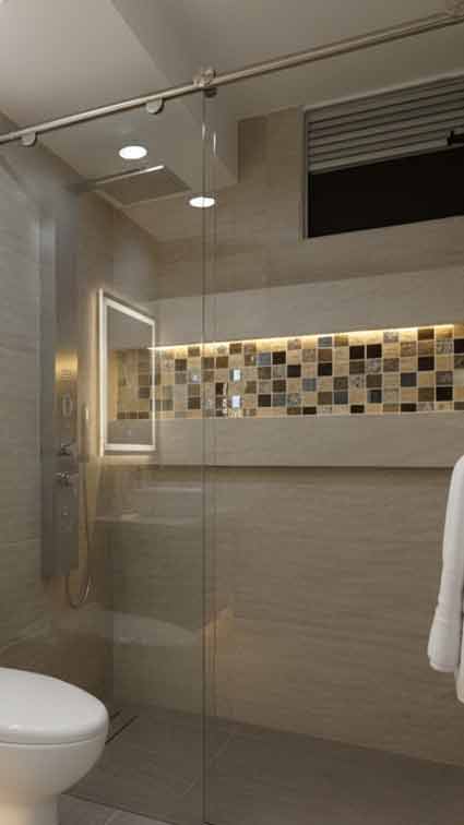 Proyecto cabina de ducha corrediza Colina Campestre