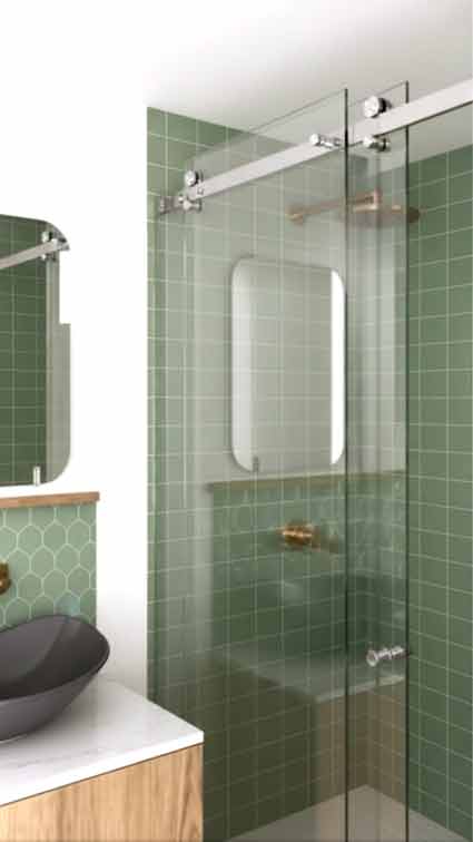 División baño vidrio templado Kennedy Bogotá